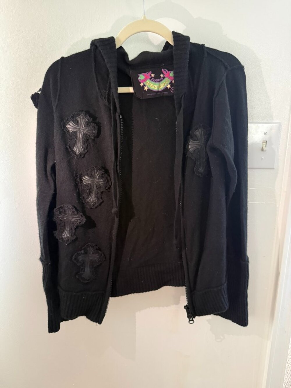 Y2K Johnny Was Joystick "Dreamland" Cashmere hoodie